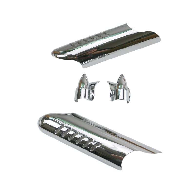 Protector deflector cromado de alta resistencia para horquilla de Harley Touring 5
