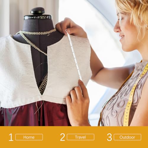 Ruban à coudre souple rétractable UPKOCH de 1,5m avec porte-clés