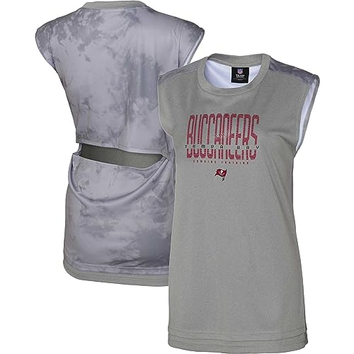 Women's Gray Tampa Bay Buccaneers No Sweat Tank Top