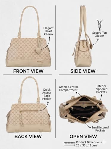 Image of Fostelo Women's Helena Satchel Tote Handbag for Women | Ladies Purse | Stylish Shoulder Bag | Gift For Women