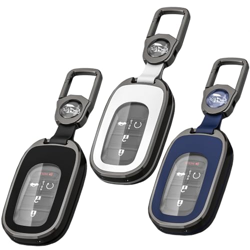 ホンダ E メタル TPU スマートキーケース キーカバー ヴェゼル ステップワゴン シビック ZR-V N-BOX JF5 JF6 オデッセイ RC5 レザーベルト アクセサリー(ホワイト -)