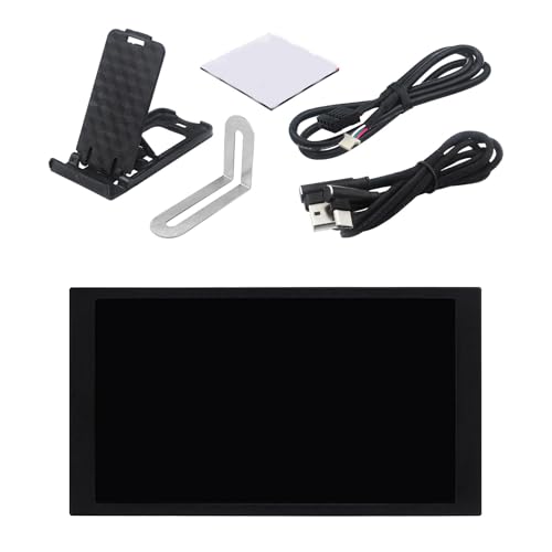 Rulbelok Pantalla secundaria tipo C de 5.2 pulgadas, monitor de CPU GPU, tema editable dinámico, pantalla USB, subpantalla, carcasa de PC, monitor secundario