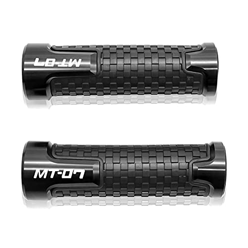 Poignées de guidon de moto CNC en alu bleu pour Yamaha MT-07 2014-2018