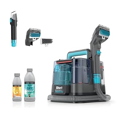 Shark StainStriker | Portable Carpet, Upholstery & Area Rug Cleaner | 2 Tools | Self-Cleaning | Powerful Stain & Odor Remover | Deep Clean & OXY Solutions | Charcoal | PX221BRN