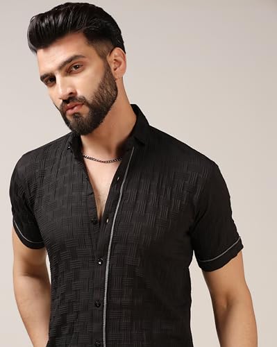 Image of TOPLOT Men's Regular Fit Casual Shirt