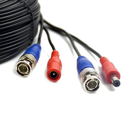Tyumen 4 Pack 100Ft (30.5 Meters, Black) All-In-One Bnc Video And Power Security Camera Cable, Bnc Extension Surveillance Camera Wire For Cctv Camera Dvr Security Systems #TOP2