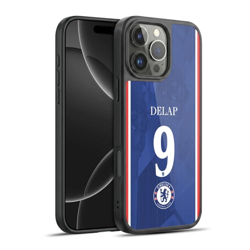 Coque antichoc iPhone 16 Pro Max Chelsea FC Liam Delap maillot de foot 2025 2026