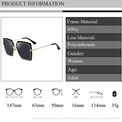 Big Frame Sunglasses Women Gradient Sun Glasses Female Mirror Ladies Shades Glasses2