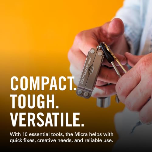 Image of LEATHERMAN Micra Keychain Multi-Tool, Grooming Tools, Stainless Steel