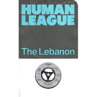 HUMAN LEAGUE / The Lebanon / Thirteen / 1984 / Schrifth&uuml;lle / Virgin # 106421 / Deutsche Pressung / 7" Vinyl Single Schallplatte
