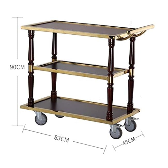 Storage Cart, Beauty Salon Cart Clearing Kitchen Drinks Trolley Easy to Put, for Home, Living Room,Side Table Display Cabinet-7oD4gfml