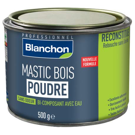 Mastic bois poudre - bois Blanc - 500 g
