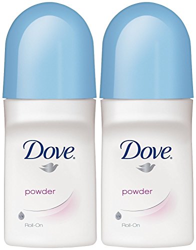 Dove Roll On Antiperspirant Deodorant, Powder, 2.5 Ounce (Pack of 2)