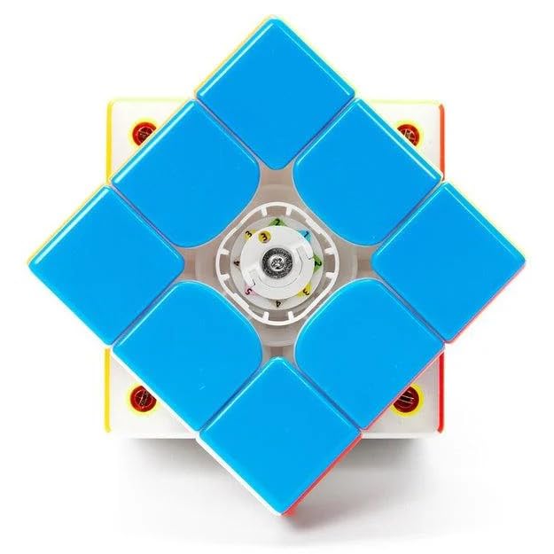 Image of QiYi X-Man Tornado V3 Pioneer 3x3 Magnetic Speed Cube - MagLev Core with Corner-to-Core Magnets, UV Coating Adjustable Tension, Spring & Magnet Settings - Fast Cube with Accessories (Bag, Tool, Case)