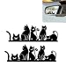 2Pack Cat Car Mirror Decal - Cute Moo-tivational Rear View Mirror Sticker,Waterproof Vinyl Car Decals,Cats Car Accessories Decor,Cat Lovers Gifts for Women Men