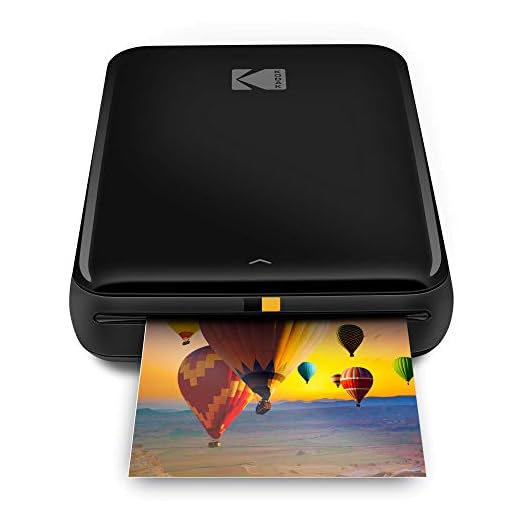 Zink Kodak Step Impressora fotográfica colorida sem fio 2x3 papel pegajoso para dispositivos Bluetooth ou NFC (preto) edição adesiva