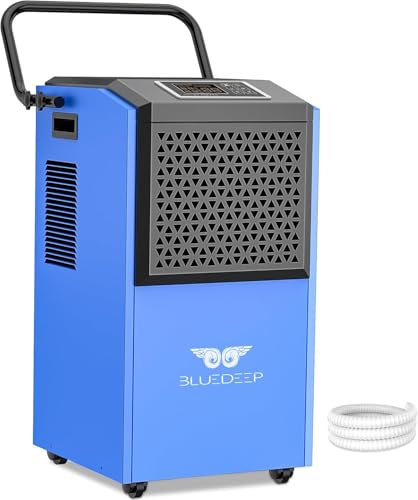 158 Pints Commercial Dehumidifier with Pump for Basements, Industrial Heavy Duty Commercial-grade Portable Dehumidifiers for Large Spaces Warehouse Grow Room, Water Damage Restoration