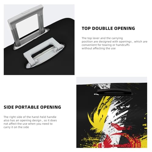 Travel Luggage Cover Brunei Darussalam Bruneians Flag Fashion Washable Baggage Suitcase Protector Fit For Luggage Medium4