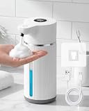 Molxss Seifenspender Automatisch 420 ml, Schaumseifenspender mit Sensor, Wandmontage...