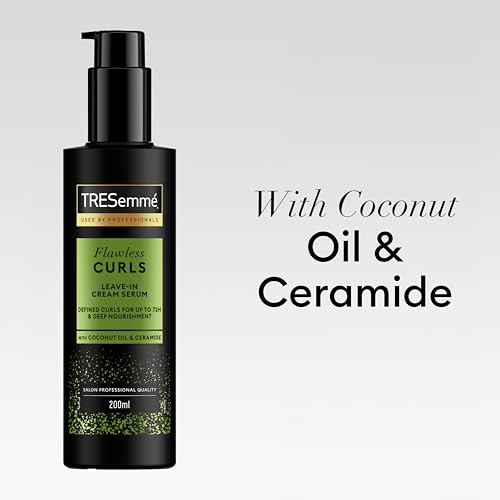 TRESemmé Flawless Curls Leave-In Cream Hair Serum hair treatment with Coconut Oil & Ceramide for deep nourishment & up to 72-hour curl definition 200 ml - Image 5