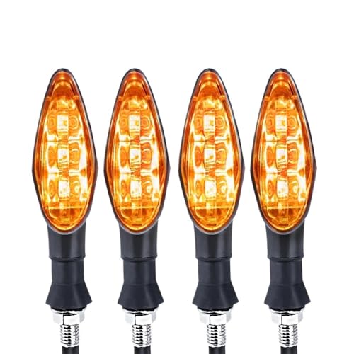 Clignotant moto 12V haute visibilité lot de 4 feux orange
