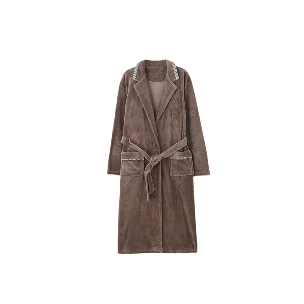 Albornoz de baño para Hombre, Ropa de Dormir, Albornoz, camisón, Batas para el hogar, Ropa de Dormir de baño para otoño e Invierno, Bata de Kimono