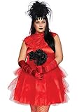 Leg Avenue Women's Beetle Bride 80s Halloween Adult Sized Costumes, Red, 3X 4X US
