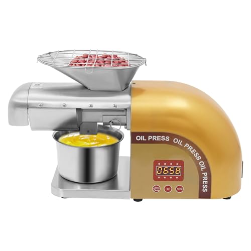 1800 W elektrische Ölpresse, moderne Ölpresse, Edelstahl-Ölpresse, Haushaltsölpresse, geeignet für â€¦ – Miniatur