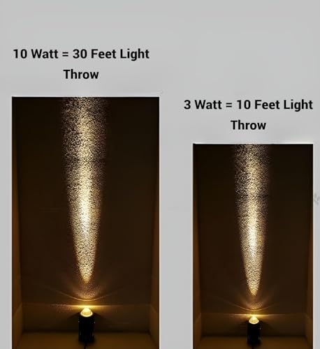 Image of FILLISKA LED Indoor /Outdoor Wall Light, IP-65 Rainproof & Shockproof Body. (Matt Black High Beam-10Watt)