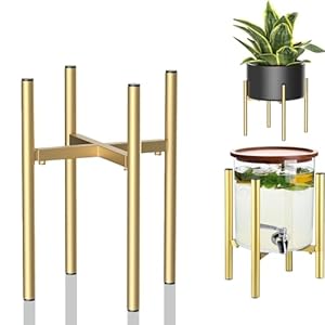 DeJivsin Gold Pflanzenständer Verstellbar 21-35cm