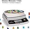 Pocoukate Mosaic Tiles Stained Glass Kit for Crafts Bulk Glass Mosaic Tiles 850 pcs 4 Mixed Shapes Mosaic Crafts Supplies for DIY Home Decoration, Plates, Picture Frames, Flowerpots, etc #3