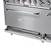 KoolMore KM-CRG60-NG 60 in. 6 Burner Commercial Natural Gas Range with 24 in. Griddle