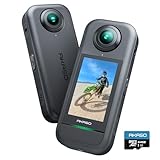 AKASO 360 360度カメラ アクションカメラ 64GB SDカード付き-5.7K360度動画 72MP360度写真 新型1/2インチ48MPセンサー 360度水平維持 360° スーパースムース 安定化機能 AI編集 見えない自撮り棒効果 2.29" タッチスクリーン 長時間バッテリー