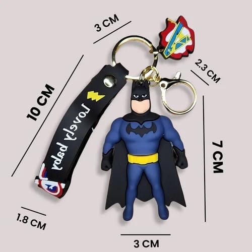 Image of Cute 3D Keychain | Keyring & Quirky Bag Charm | Hard Silicone, Unbreakable | Travel Essential | Kids Friendly | Strap & Bag Hook