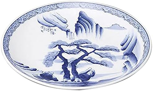 せともの本舗 Set of 10, Arita Ware Serving Dish, Arita Ware Sansui No. 11 Plate, 13.2 x 2.0 inches (33.5 x 5 cm), Restaurant, Ryokan, Japanese Tableware, Restaurant, Commercial Use, Tableware