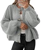 Material: Oversized cardigan sweaters for women is made from polyester, soft and warm, making it ideal for the coming fall and winter. Chunky knit cardigan ensures a cozy feel and long-lasting wear. Feature: Trendy button up cardigan features oversiz...