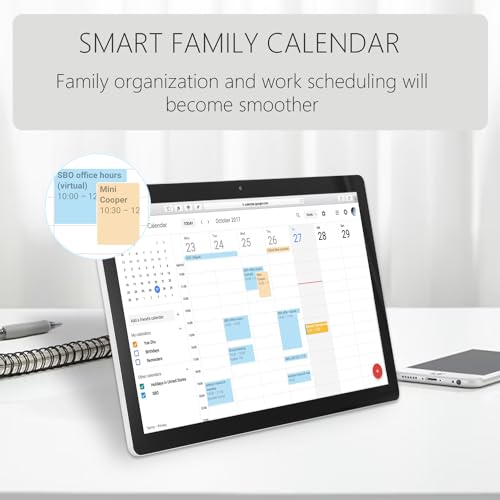 Image of Large Touchscreen Monitor Digital Electronic Calendar, Downloadable APP,10-Point Touch,16:9 Display, Android 11 with 4 RAM & 32GB ROM,Perfect for Office, Business, and Home (21.5 inch)