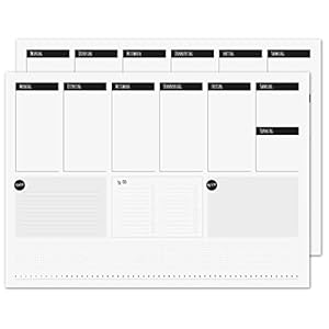 Younikat 2er-Set Schreibtischunterlage Wochenplaner DIN A2