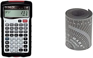Calculated Industries 4095 Pipe Trades Pro Advanced Pipe Layout and Design Math Calculator Tool, White & Jackson Safety Pipe Measure Tool, Medium, Black, 14752