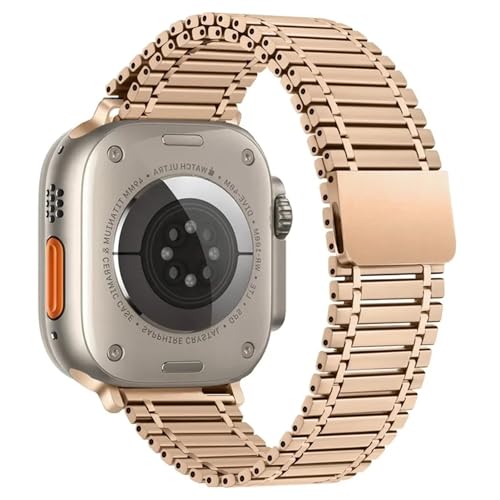 Bracelet Apple Watch acier inoxydable DASEB une finition maillons premium pour iWatch