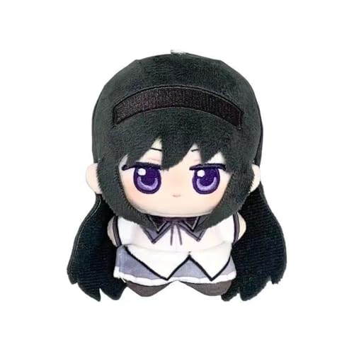 Zhongkaihua Akemi Homura Plush Anime Figure Soft Stuffed Cute Pendant Charm Bag Backpack Keychain Occasions Decorations 10CM