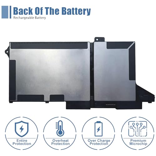 Image of WY9DX Laptop Battery Replacement for for Dell Latitude 5420 5520 Precision 15 3560 Series RJ40G 01K2CF 075X16 0WK3F1 0M3KCN 005R42 11.4V 42Wh 3500mAh 3-Cells