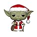 Funko Pop Star Wars: Holiday - Santa Yoda Collectible Figure, Multicolor