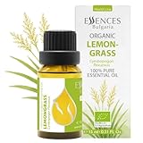 Aceite Esencial Orgánico De Limoncillo Essences Bulgaria 15 Ml | Cymbopogon Flexuosus | 100% Puro | Natural | Sin Diluir | Grado Terapéutico | Aromaterapia | Cosméticos | No Probado En Animales
