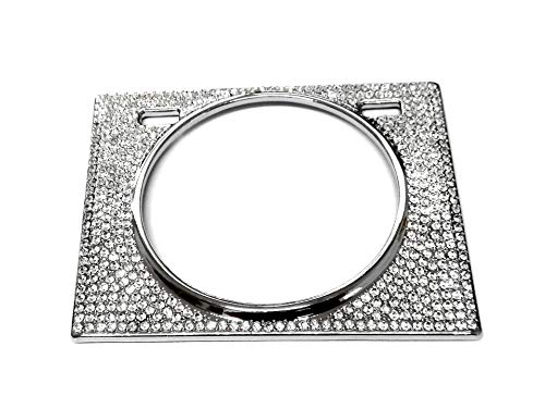 NIUHURU Car Bling Accessories for Lexus RX350 RX450 2016-2021Interior Watch Clock Rhinestone Decals (Silver)