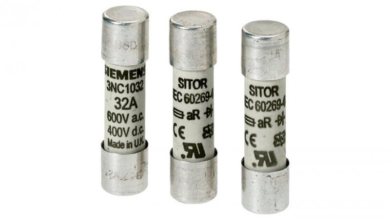 Fusible Sitor Siemens protection haut de gamme 40A 690V AC cylindrique