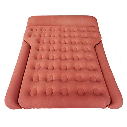 Preisvergleich Produktbild ERHANG Auto Aufblasbare Matratze Luftpolster Reise Bettlaken Doppelschlafsack Autositz Bett Outdoor Camping Auto Bett,Red