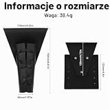 Czarny Pas do Miecza, PU Średniowieczny Renesans Pas na Miecz Akcesoria do Kostiumów dla Odgrywania Ról Dekoracja na Imprezę Tematyczną z Cosplayem