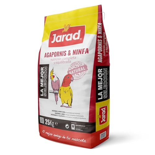 Jarad - Mixtura para Agapornis y Ninfas Standard - 25 kg - Alimento Completo