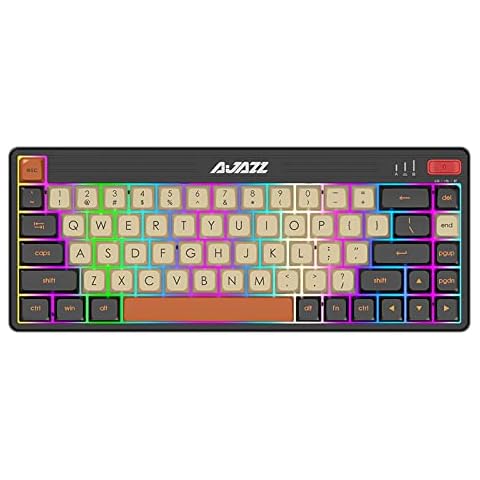 FIRSTBLOOD ONLY GAME. K690T Hot-Swappable 60% 2.4G Wireless/Bluetooth 5.0/USB Wired Triple Mode Mechanical Keyboard, 69 Keys Compact Gaming Keyboard, PBT Keycaps RGB Backlit, Red Switch Cover